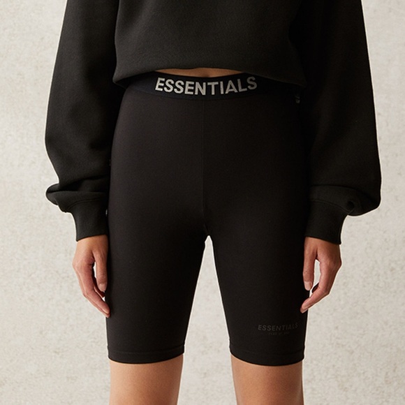 Fear of God Essentials Black Biker Shorts Size Small - Picture 1 of 5